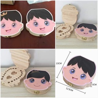 Hộp gỗ đựng răng sữa cho bé