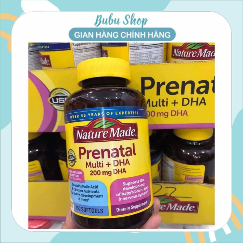 VITAMIN MULTI DHA BẦU PRENATAL MỸ 150 VIÊN