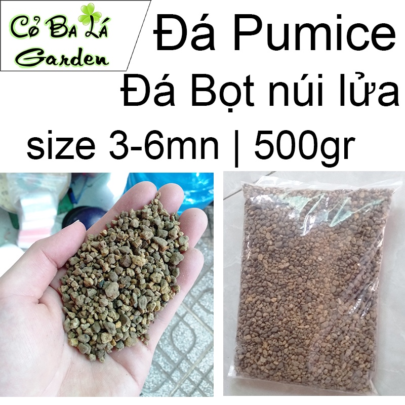 Đá Pumice-Đá Bọt núi lửa (500gr)