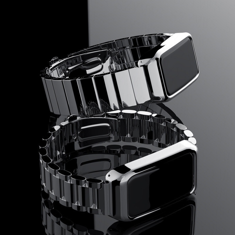 Dây Đeo Thay Thế Bằng Thép Không Gỉ + Ốp Bảo Vệ Cho Huawei Honor Band 6 / 7 / Huawei Band 7