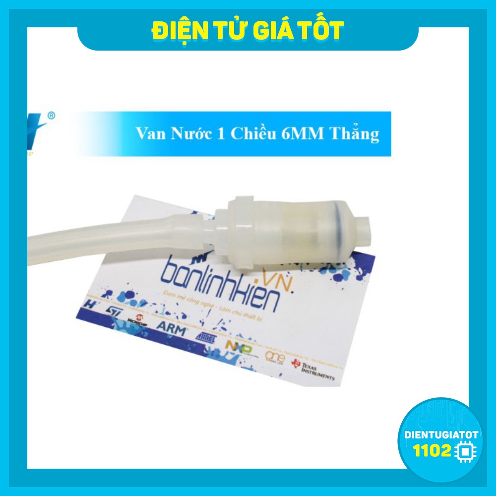 Van Nước 1 Chiều 6MM Thẳng- Chống Mất Nước Cho Máy Bơm