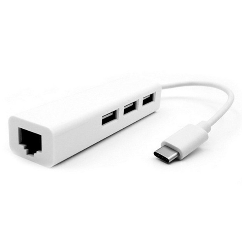 100Mbps USB3.1 Type-C Gigabit Ethernet USB-C Adapter to RJ45 Lan Network Card Adapter for Macbook Laptop Computer PC