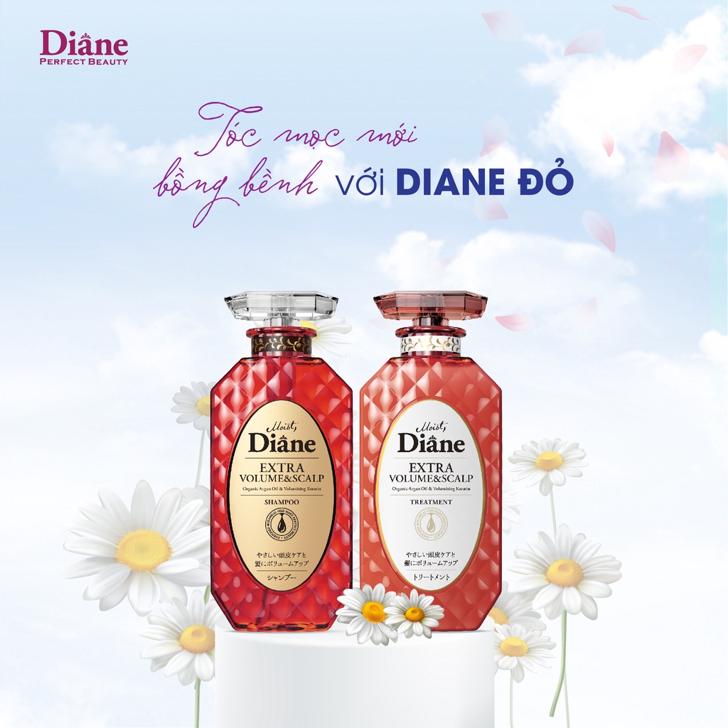 Dầu Gội Làm Phồng Tóc và Chống Rụng Tóc MOIST DIANE Nhật Bản 450ML