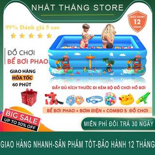 💥[BẢO HÀNH 1 NĂM]💥 Bể Bơi Phao Bơm Hơi Tại Nhà Chống Trượt An Toàn Cho Bé - Lựa Chọn Bộ Quà Tặng Siêu Hấp Dẫn
