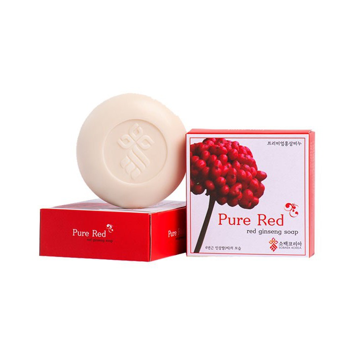 Xà phòng hoa sâm Sobaek Korea Pure Red Ginseng Soap 100g