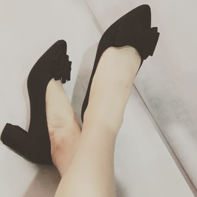 👠Giày cao gót nơ xếp