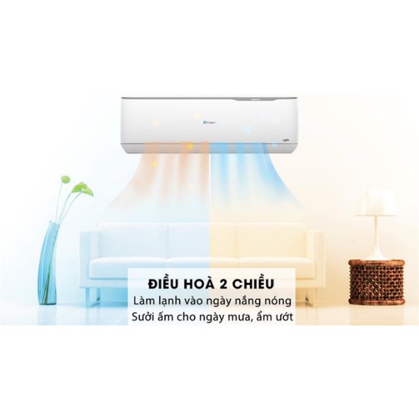 [Mã BMLT100 giảm đến 100K đơn 499K] Điều hòa 2 chiều Casper Inverter 12.000BTU GH-12IS33 - Mới 2022