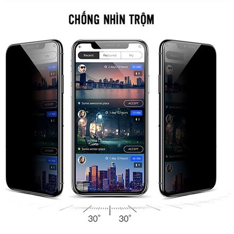 [KÍNH XỊN] CƯỜNG LỰC CHỐNG NHÌN TRỘM FULL MÀN DÀNH CHO IPHONE