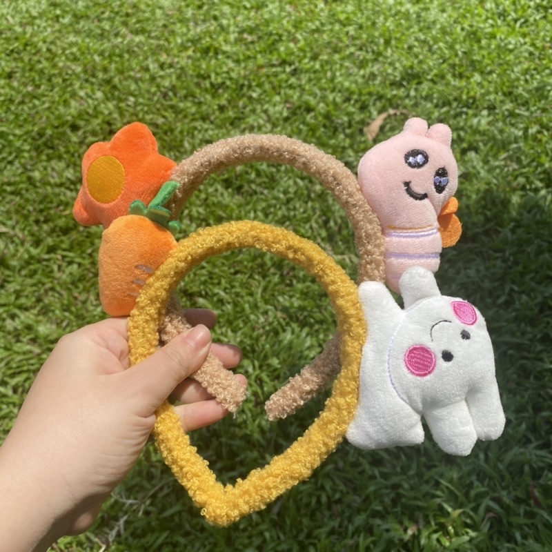 Cài tóc bờm tóc ong hoa thỏ carot xinh xắn