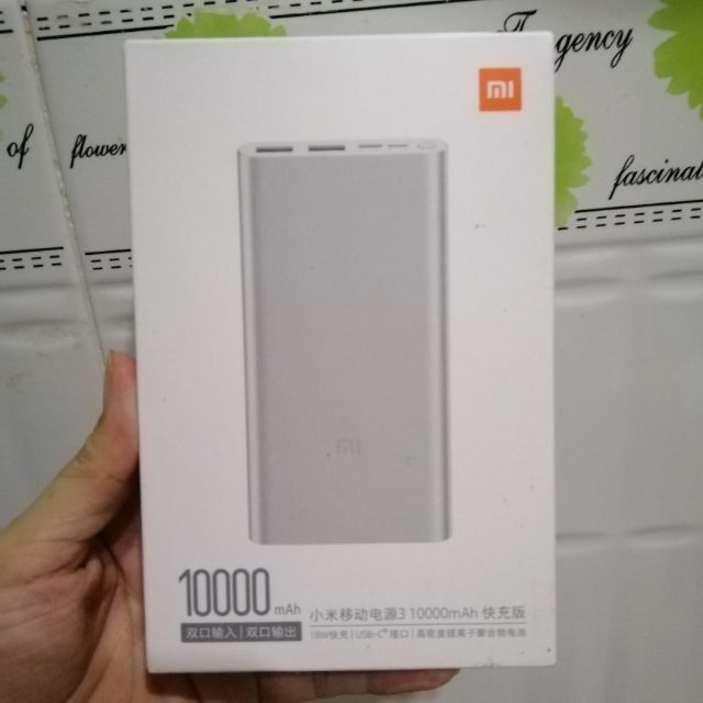 Pin sạc dự phòng 10000mAh Xiaomi gen 3 18W_mẫu mới 2020