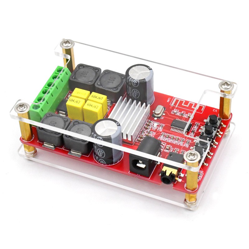 XH-A302 Bảng mạch khuếch đại công suất kỹ thuật số Bluetooth 5.0 TPA3116D2 Mô-đun khuếch đại âm thanh 2x50W công suất cao