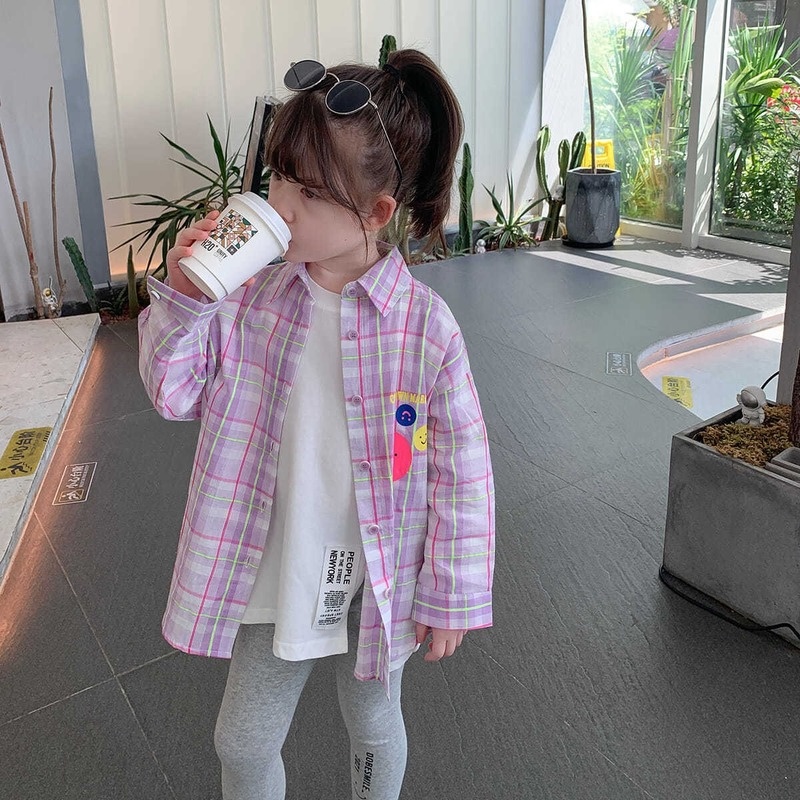 Áo Sơ Mi Thiết Kế Mới Mùa Thu Cho Bé Gái