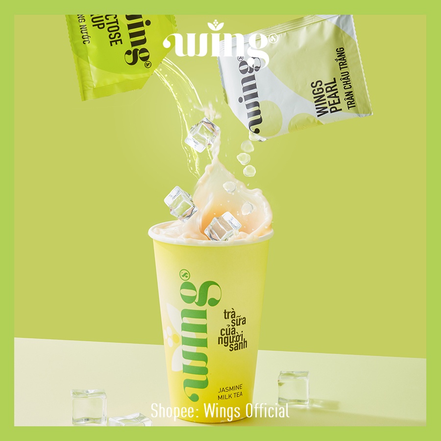 Trà Nhài Sữa Wings Hòa Tan ( 6 cốc trà sữa trân châu tự pha tại nhà)