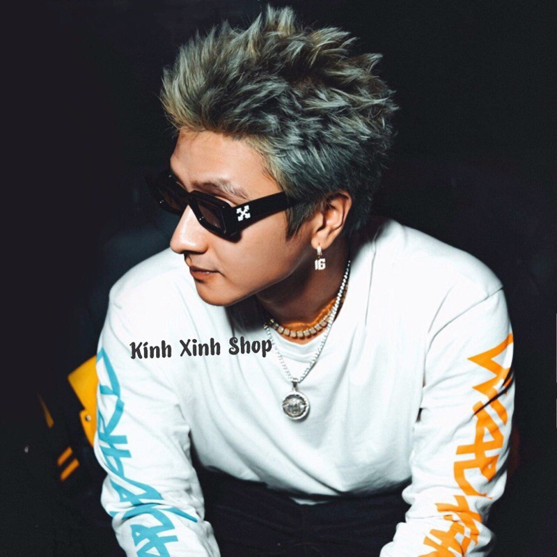 Kính râm Off White Mắt vuông unisex cao cấp - Hàng đẹp