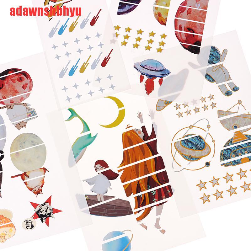 Nhãn dán hình không gian trang trí làm đẹp đàn guitar