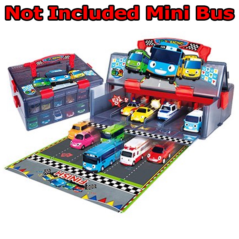 ★Little Bus Tayo★ Bộ đồ chơi tủ đựng xe mini dành cho trẻ sơ sinh  phù hợp với loạt xe buýt mini đặc biệt Tayo