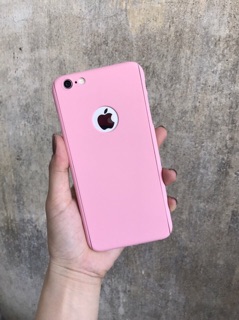 Ốp full 360 6plus hồng & đen 