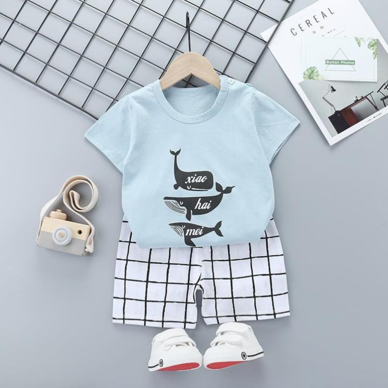 IBT31 Size 80-120 Bộ thun cho bé, quần áo 100% cotton Hàng Quảng Châu Thời trang trẻ em