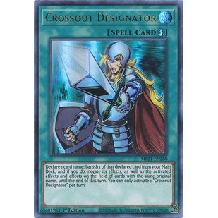 Thẻ bài Yugioh - TCG - Crossout Designator / MP21-EN258'