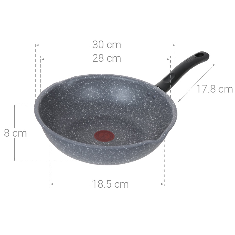 Chảo chiên chống dính sâu lòng đế từ Tefal Cook Healthy G1348495-G1348595-G1348695