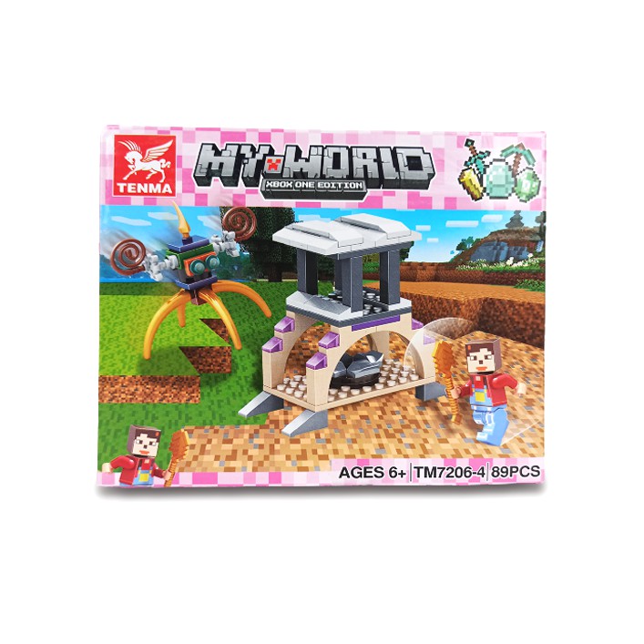 Bô đồ chơi xếp hình LEGO My World Minecraft – Nhựa ABS an toàn - Kích thích sáng tạo phát triển trí tuệ cho bé