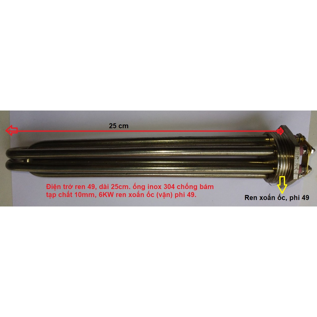 Điện trở máy xông hơi ướt 9kw - ĐIỆN TRỞ NHẬP KHẨU TỪ HÀN QUỐC