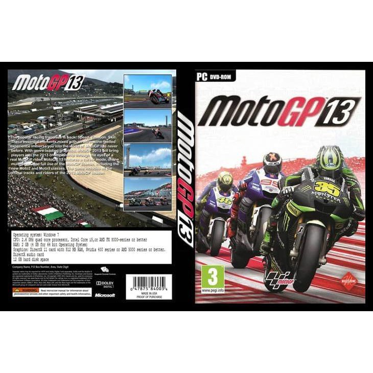 Băng Cassette Chơi Game 2 Moto Gp 13 Chất Lượng Cao