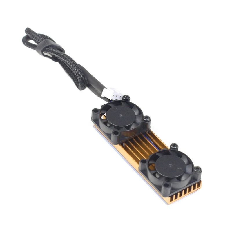 Bộ Quạt Tản Nhiệt M.2 NVMe 2280 PCI-E SSD Kèm 2 Quạt Tản Nhiệt