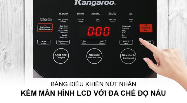 Nồi cơm điện cao tần Kangaroo 1.8 lít KG599N MỚI 100% chính hãng bh 12 tháng