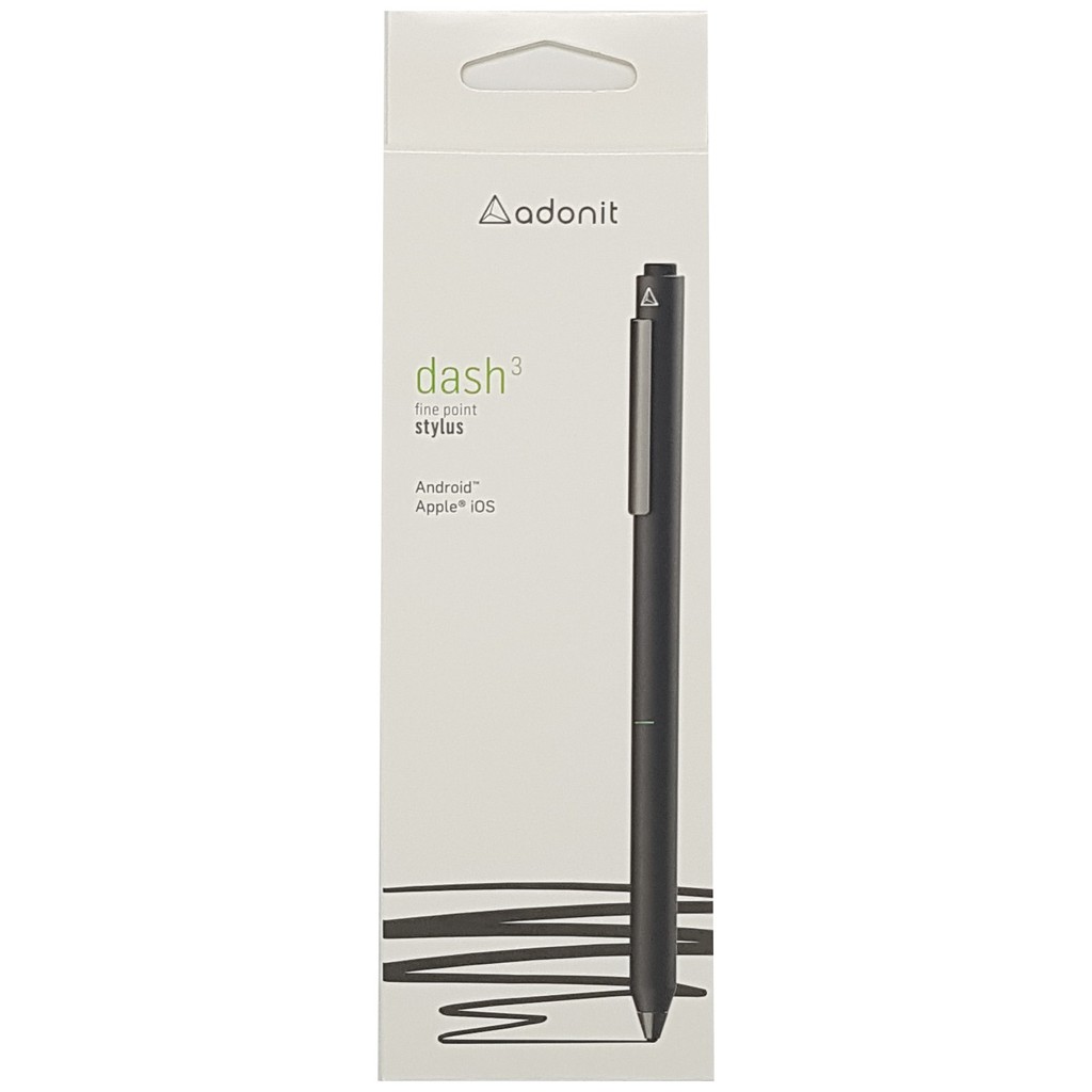 Bút cảm ứng chuyên dụng Adonit Jot Dash 3 - Đen_ Hàng chính hãng