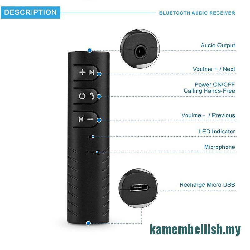 (Mới) Bộ thu tín hiệu âm thanh Bluetooth Mini không dây 3.5mm cho xe hơi | BigBuy360 - bigbuy360.vn