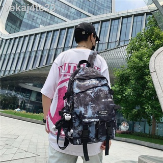 Túi xách nam sinh viên đại học dung lượng cao học sinh trung học cơ sở và trung học thủy triều thương hiệu Harajuku phon