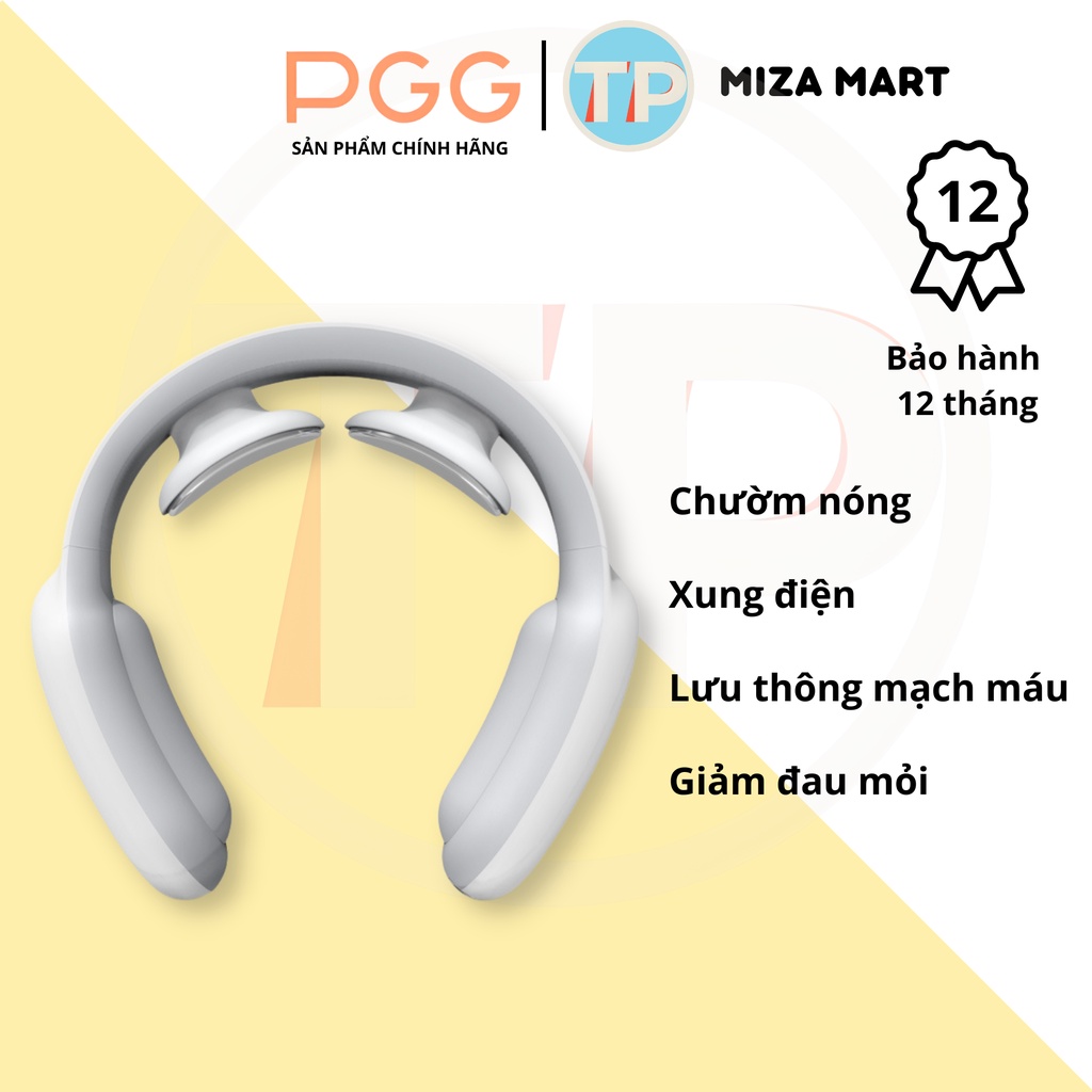 Máy massage PGG D12, xoa bóp cổ vai gáy, chườm nóng cổ, giúp bảo vệ sức khỏe
