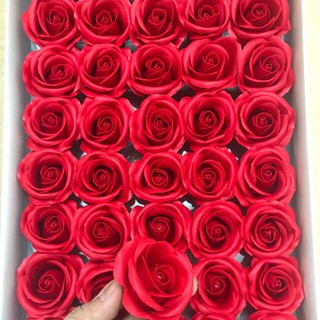 Sỉ đầu bông Hoa Sáp thơm 4 lớp màu đỏ - Hà Nội