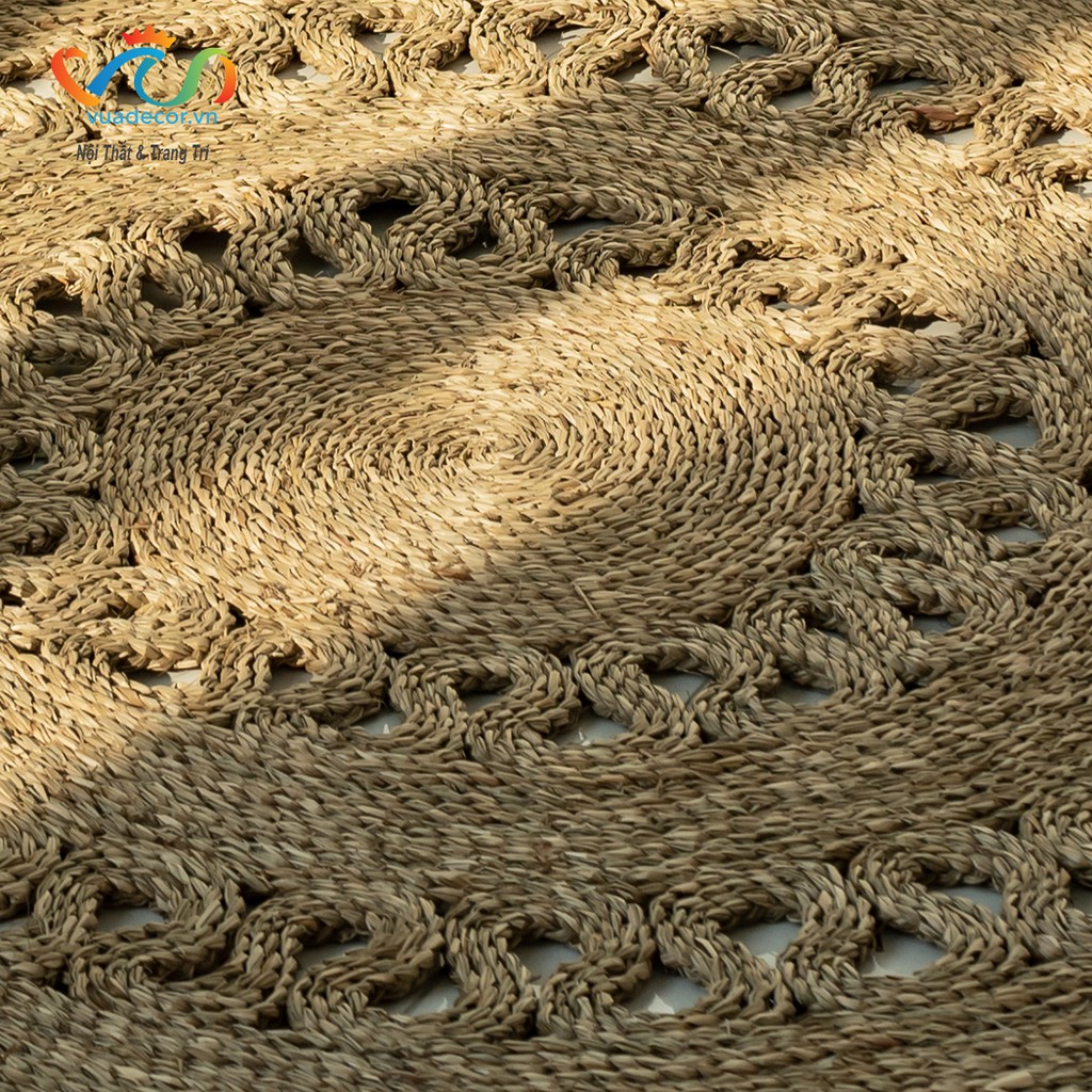 Thảm Cói Lượn Sóng Nhiều Kích Thước VUADECOR
