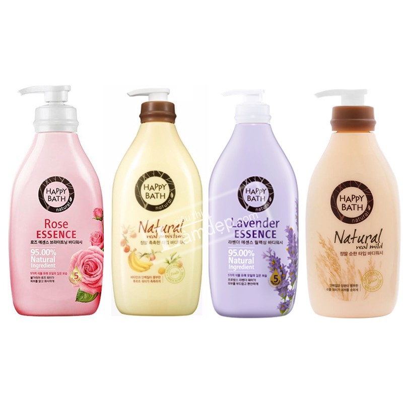 Sữa Tắm Hàn Quốc Happy Bath Rose 900ml