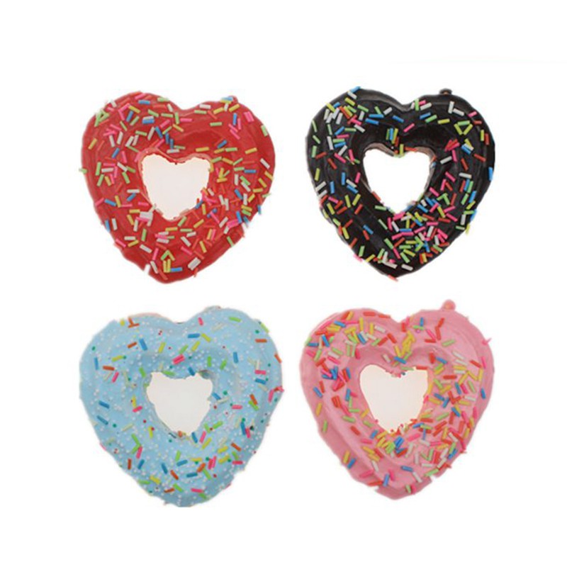 Đồ chơi dạng nén đàn hồi họa tiết bánh donut hình trái tim