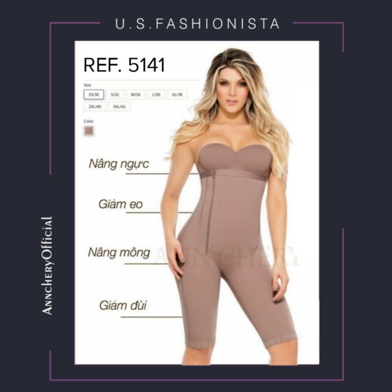 Bodysuit Định Hình Tạo Dáng ANN CHERY BODY 5141 📛 LOẠI TỐT NHẤT 📛 Định Hình Cơ Thể Nhiều Chức Năng
