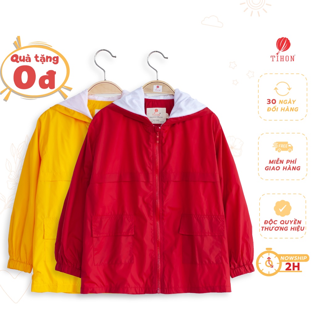 Áo khoác gió trẻ em TIHON hai lớp dày dặn, ấm áp cho bé AK0650001