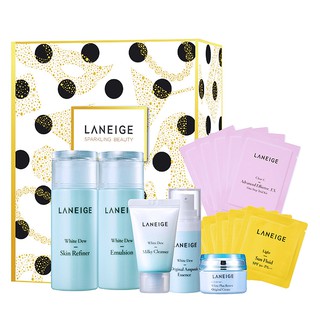 Bộ 7 Sản Phẩm Laneige White Dew Dưỡng Trắng Sáng Da Hiệu Quả từ Hàn Quốc Chính Hãng