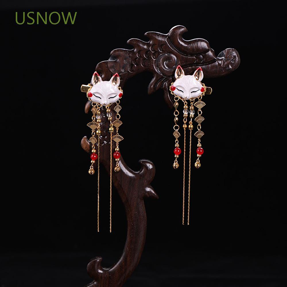 Kẹp Tóc Tua Rua Hình Thỏ Dễ Thương Cho Nữ Mặc Hán Phục