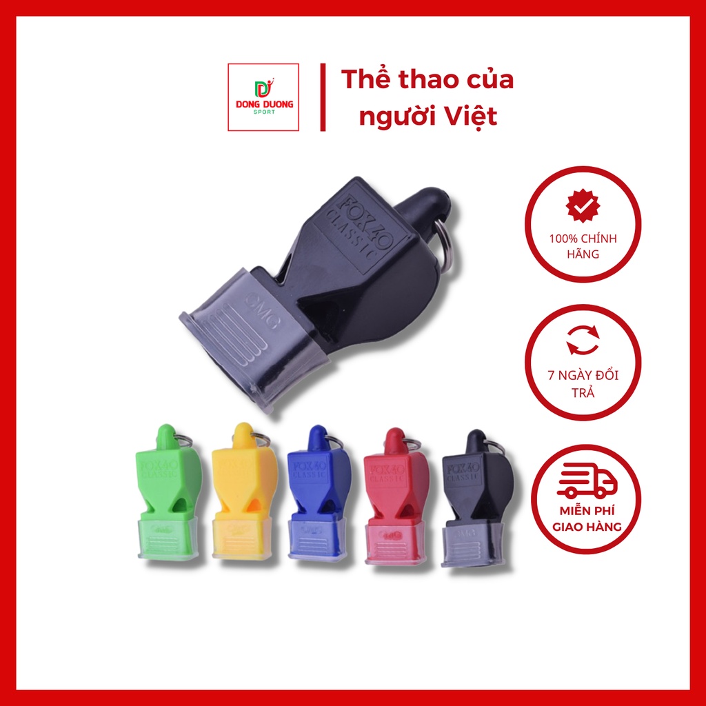 Còi Thể Thao, Còi Trọng Tài Cao Cấp Fox 40 Bản Thường ,bản cao cấp.chuyên dụng cho bóng đá,bóng rổ, Còi thể thao cao cấp