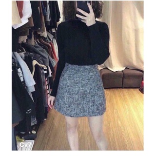 Chân váy dạ mỏng mng vnxk