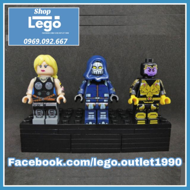 Xếp hình Thane - Valkyrie - Taskmaster -Skaar&lt;br&gt;- Ares - Gorgon - Catwoman siêu anh hùng Lego Minifigures POGO PG8122