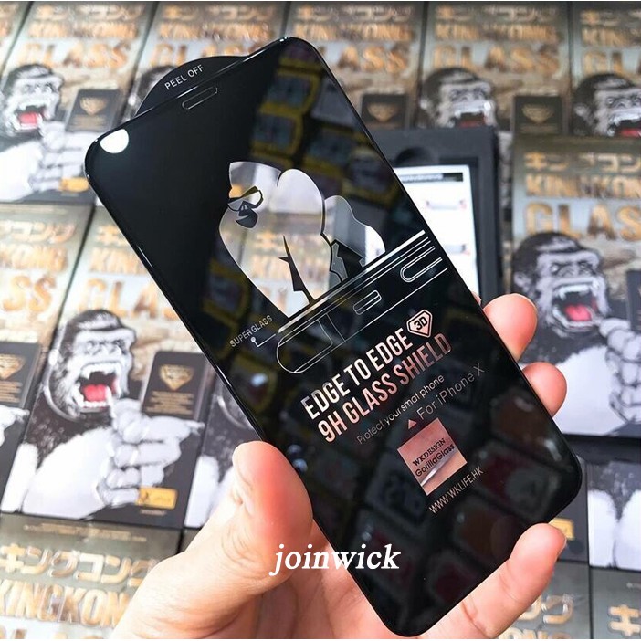 Kính cường lực iPhone hiệu KINGKONG chính hãng KING KONG Full màn hình - Thách thức mọi va đập, hạn chế bám vân tay