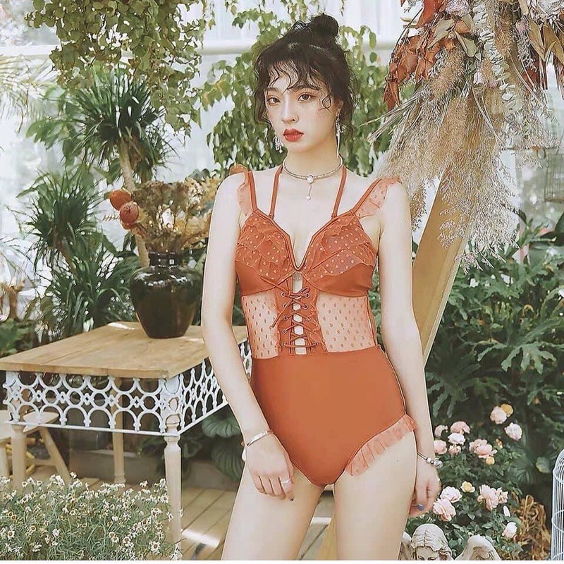 Sale sập sàn - Bikini ren đỏ đô siêu sexy (có big size)