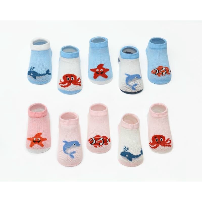 5 Đôi Tất Lưới Cho Bé 0-1 Tuổi Loại Đẹp