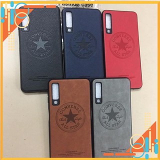 Ốp lưng da cho Galaxy A7 2018/ A750 Chống sốc, chống bụi siêu đẹp