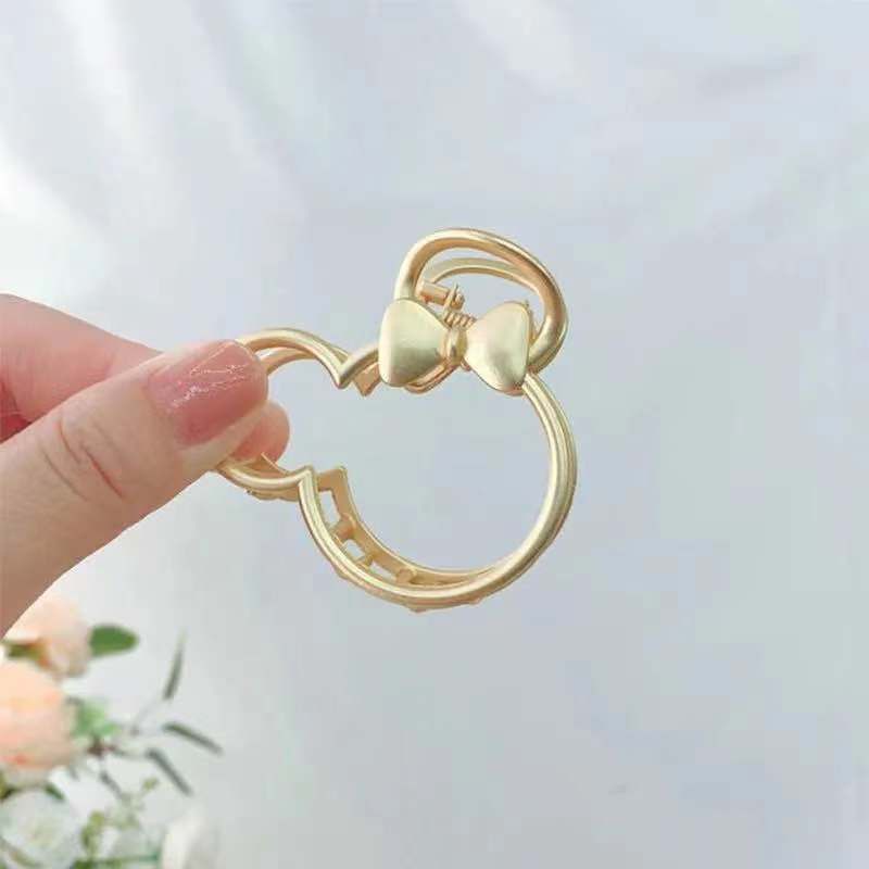 Kẹp Tóc Kim Loại Mặt Nhám Thiết Kế Đơn Giản Phong Cách Hàn Quốc Dễ Thương Cho Nữ