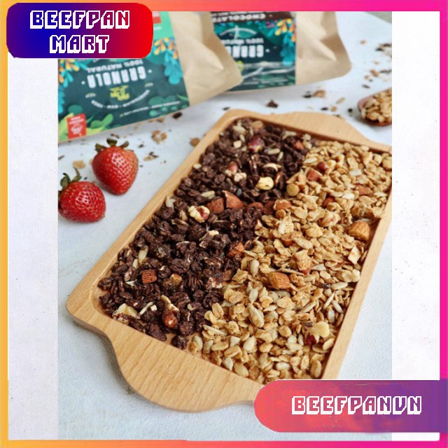 Ngũ Cốc Granola 500g - Red Brick - Ăn Kiêng - Giảm Cân - Vị Ngọt Tự Nhiên Từ Đường Thốt Nốt | BigBuy360 - bigbuy360.vn